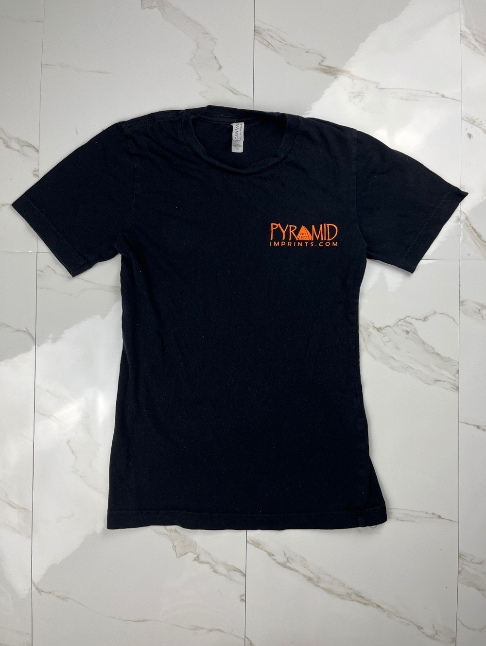 Pyramid Imprints Black T-Shirt XS Custom Print